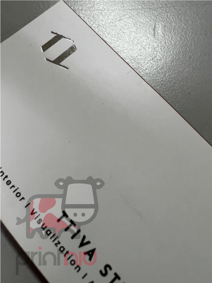 For premium Spot UV name card: Clean Design Business Card - Elegant Printing by PRINT NIU