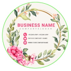 Round-sticker-design-template-1 PRINT NIU Print Name Card, Mirror Coat Stickers, Flyers, Bill Books & More