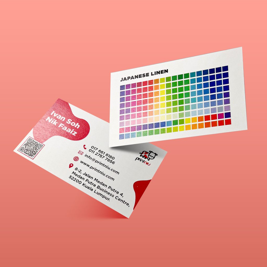 Textured Business Card Premium Business Name Card with Texture PRINT NIU Online Printing Kepong Menjalara Name Card Stickers Label Sticker Bill Book Flyers Poster