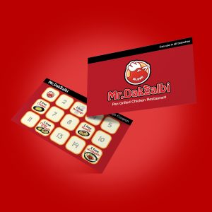 chop card loyalty card